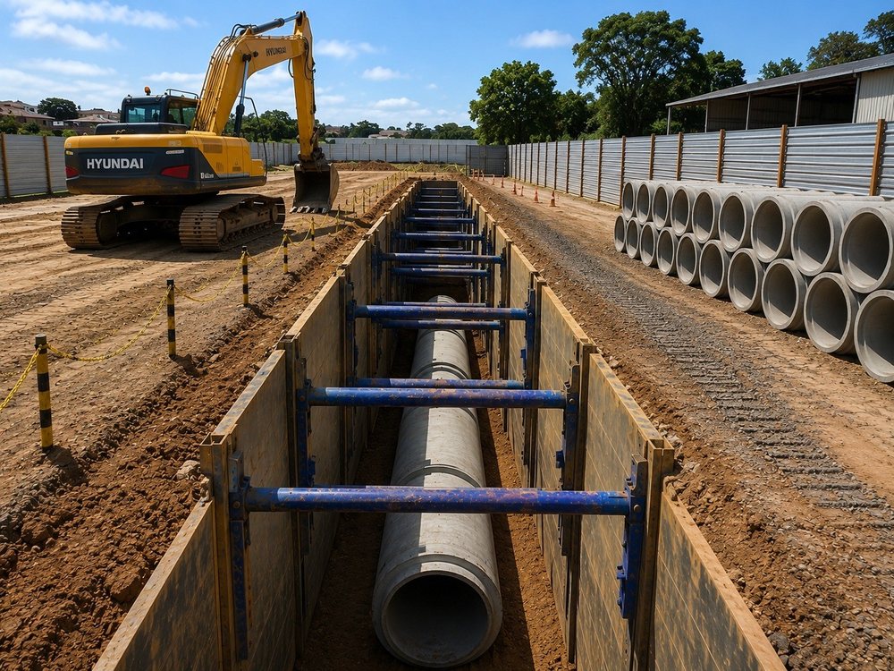 Tubos de concreto para obras de drenagem